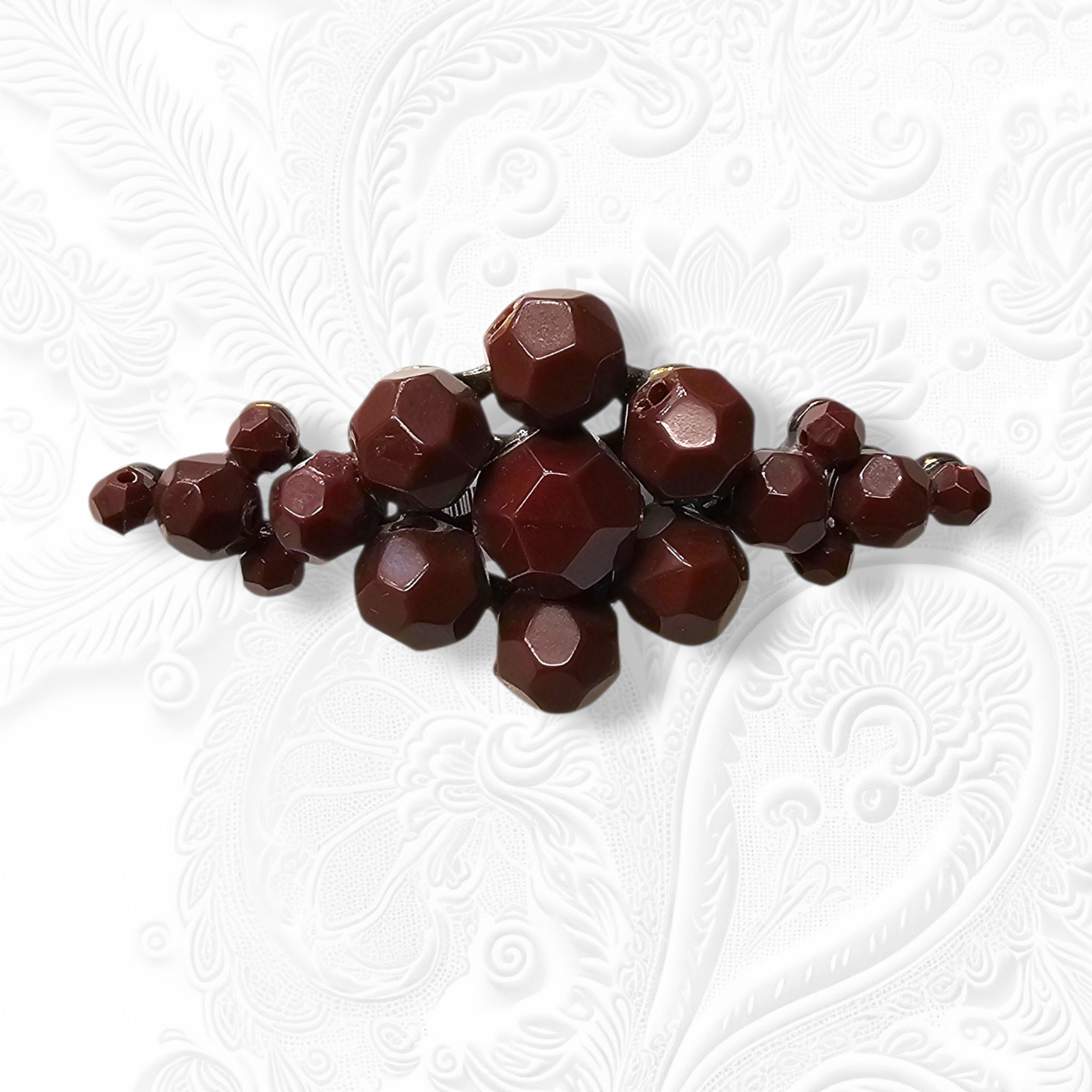 Broche Borraja Broche de bolas facetadas Borrajo - Imagen 1
